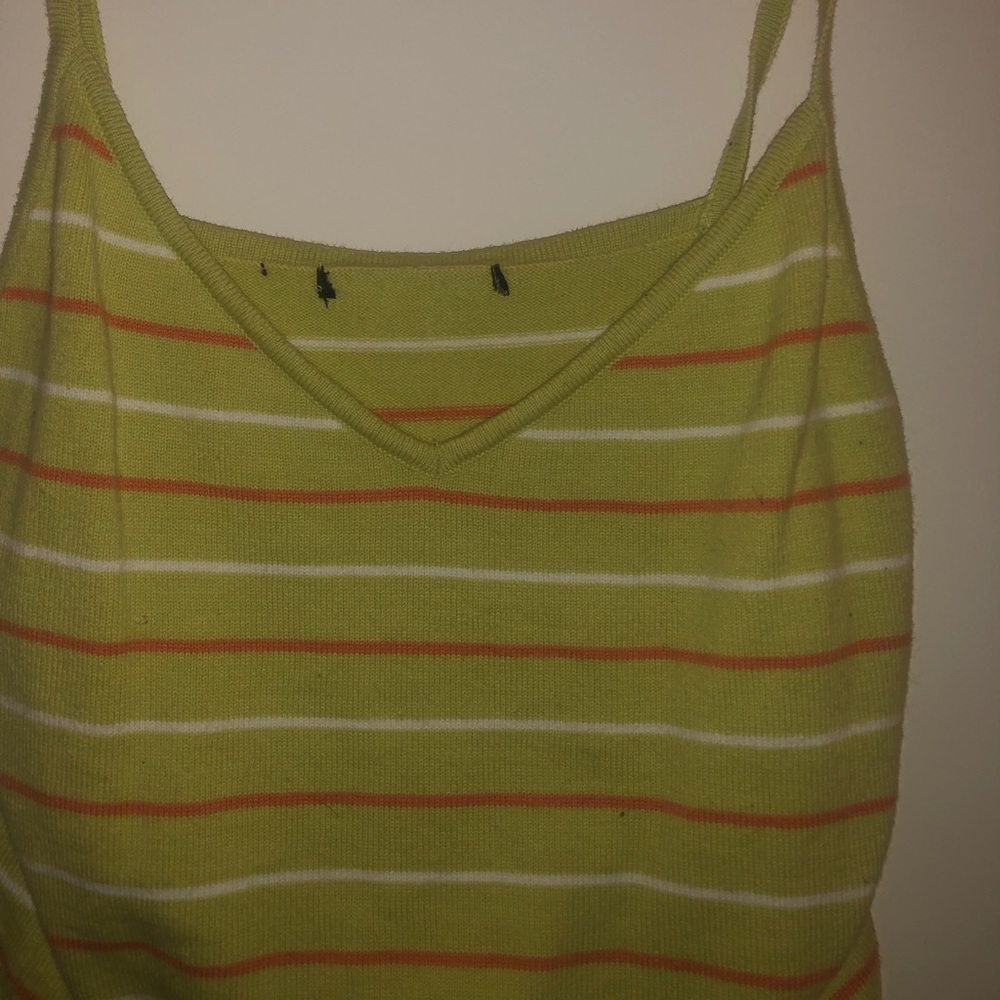 Cropped Tank with sweater-like material
